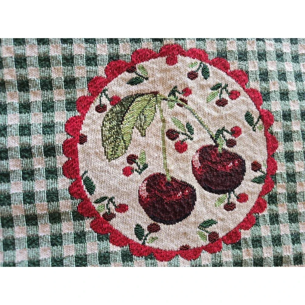 Vintage Cherry Tapestry Placemats Set of 8 with 70
